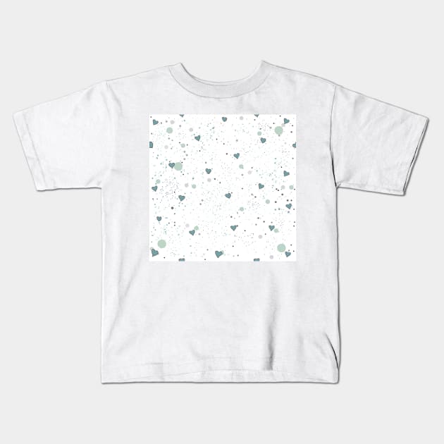 Heart Pattern Kids T-Shirt by Creative Meadows